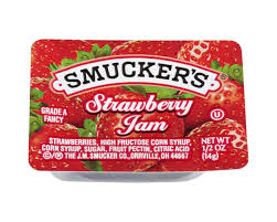 Smucker 1 2 Ounce Strawberry Jam Plastic Smucker Away From