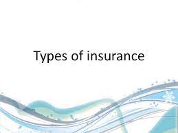 The insurance policy sets out all the terms and conditions of the contract between the insurer and insured. Types Of Insurance