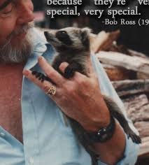 The happy little trees are a little bit sadder and nothing will ever be the same again now that we know the truth about bob ross' hair. Bob Ross Bob Ross W Raccoon Action Toy Figures Toys Games Urbytus Com