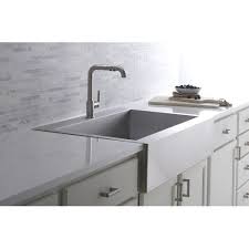 Vault Top Mount Single Bowl Stainless Steel Kitchen Sink With Shortened Apron Front For 36 Cabinet Farmhouse Sink Kitchen Apron Front Kitchen Sink Stainless Farmhouse Sink