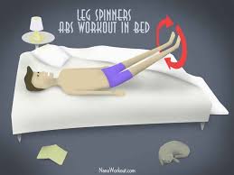 Or, pump your arms like a sprinter, with elbows at 90 degree angles. 14 Exercises You Can Do While Lying Down Ab Workout In Bed Bed Workout Abs Workout