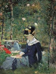 Edouard Manet Jeune Fille Dans Un Jardin 1880 Impressionistische Kunst Fantastische Kunst Edouard Manet