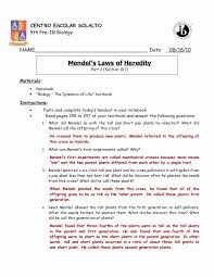 Mendelian Genetics Worksheet Answer Key Fresh Mendel S Laws Of Heredity Part 2 Pp 255 257 Answer Key In 2020 Worksheets For Kids Biochemistry Notes Worksheets