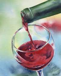 Google Image Result For Http Cdn Dailypainters Com Paintings Vaso De Tinto Wine Watercolor Painting A91fc737552e21b61f Wine Painting Watercolor Wine Wine Art