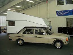 Mercedes Benz E Class W123 With Cartop Camper Car Camper Mercedes Benz Camper Slide In Camper
