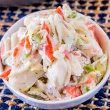 Crab Salad Seafood Salad With Imitation Crab Shallot Mayonnaise Celery Paprika Dill Kosher Salt Sea Food Salad Recipes Seafood Salad Crab Salad Recipe