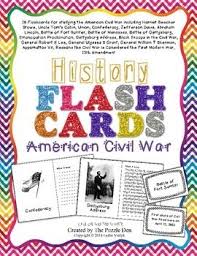 History Flashcards American Civil War Flashcards Civil War War