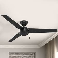Matthews 60″ outdoor hugger ceiling fan without light. Ceiling Fans With No Lights Destination Lighting