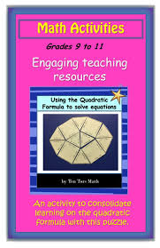 Teachers Resource Solving Quadratic Equations Puzzle Activity A Range Of Differentiated Quadratic Equa Math Activities Solving Quadratic Equations Quadratics