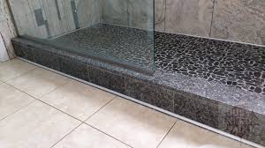 You could slip, so why wait? Pre Made Shower Curb