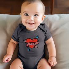 Baby Mom Tattoo Onesie, Mother's Day Gifts, Cute Baby Tattoo Outfit, Funny  Baby Onesie, Baby Shower Gift for Mom