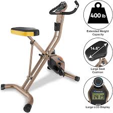 Working out on a recumbent bike can burn more than 300 is the pedal assembly powered by a strap, a chain, a magneto, or a series of manual gears. Amazon Com Exerpeutic Gold Heavy Duty Foldable Exercise Bike With 400 Lbs Weight Capacity Sports Outdoors