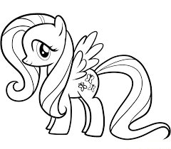 Cara menggambar my little pony. Kolorowanki My Little Pony Fluttershy Fluttershy Buku Mewarnai Sketsa My Little Pony