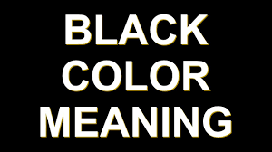 Black is the color of mourning in western countries, while in some east asian countries it's white. Black Color Meaning Youtube