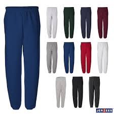 details about jerzees mens 50 50 nublend fleece sweatpants s 3xl 973mr no pockets