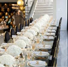 Sophisticated Sleek Birthday Party Revelry Event Designers Dinner Party Table Dinner Party Table Settings Dinner Table Setting