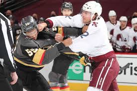Get the golden knights sports stories that matter. A Hard Fought Game Ends With Golden Knights Defeating Avs 3 2 In Ot Mile High Hockey