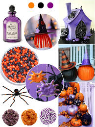 Orange Purple And Black Halloween Party Ideas Birthday Halloween Party Halloween Birthday Black Halloween
