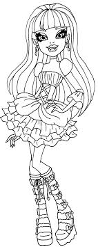 Monster High Elissabat Coloring Pages Printable Halloween Coloring Pictures Halloween Coloring Monster High Halloween