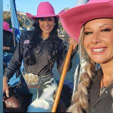 A few shots from this weekends Rodeo at the @brawleycattlecallrodeo with  The Norco Cowgirls Drill team 💕 💎the first shot is with me and my baby  and you get a glimpse of @