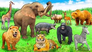 Funny Baby Play With Zoo Animals On The Playground Nursery Rhymes Songs Learn Animals For Children Youtube Zoo Animals Funny Animal Videos Zoo Animals Names