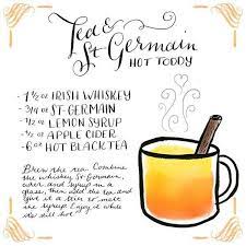 Friday Happy Hour Tea St-germain Hot Toddy Hot Toddy Toddy Recipe Hot Toddies Recipe
