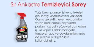 Deterjan etkisi olmadığından tencereyi önce iyice yıkamak sonra parlatmak amaçlı kullanılabilir. Sir Ankastre Paslanmaz Celik Yuzey Temizleyici 750 Ml