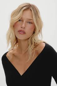 Jade Cloud Knit Mini Dress in Black