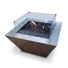 Stainless steel gas fire pit. Gas Fire Pit Square Stainless Steel 1m Fire Pits Direct