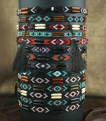 Bead And Bone Hatbands With 2 Horsehair Tassels Spurswestern Com Horse Hair Jewelry Horse Hair Tassels Beaded Hat Bands