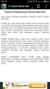 Pendapat hukum sholat idul fitri adalah sunnah dan bukan wajib ini berdasarkan jawaban rasulullah ketika seseorang bertanya kepada beliau. Tata Cara Sholat Idul Fitri Fur Android Apk Herunterladen