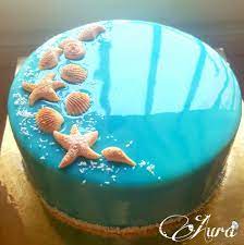 Mirror glaze cake recipe + video | sugar geek show. Shells Blue Mirror Glaze Cake Mirror Glaze Cake Cake Mirror Glaze Cake Decoration