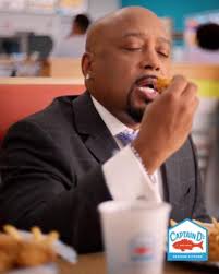 Introducing NEW! Hand-Breaded Chicken. And yes, Daymond John will allow  photos.