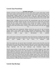 Contoh esai pendidikan moral perkembangan diri; Essay Kse Final Cute766