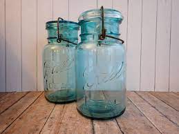 Vintage Ball Ideal Jars With Lids And
