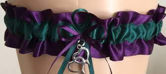 Plum Purple And Hunter Green Wedding Garter Prom Garter Hunter Green Wedding Prom Garters Bride Garter