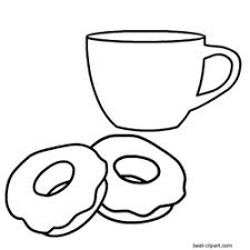 Bathroom Mug Clipart Black And White Coffee Mug And Donuts Black And White Clip Art Clip Art Free Coffee Free Clip Art