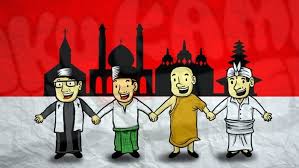 Bhinneka tunggal ika is the official national motto of indonesia.the phrase is old javanese translated as unity in diversity (out of many, one). Bhinneka Tunggal Ika Arti Sejarah Fungsi Implementasi Dan Prinsip Kebhinnekaan Saturadar Com Portal Informasi Indonesia