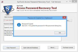 Now, hit a click on copy password to copy the . Ms Access Password Recovery Tool Remove Accdb Mdb Password