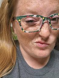 Whenever you see two girl best friends out, the one wit the glasses