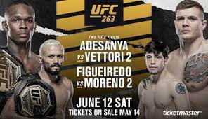Ufc 263 is still open for picks to be entered. Ufc 263 Departs For Arizona On June 12 In Israel Adesanya And Marvin Vettori Rematch Mma Sports Jioforme