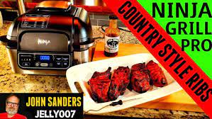 Country Style Bbq Ribs Ninja Pro Grill Foodi Grilled Barbecue Pork Rib Youtube Pork Ribs Barbecue Pork Ribs Bbq Ribs