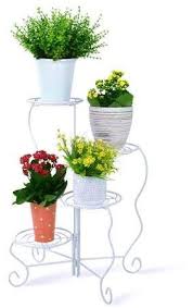 Worth Garden 4 Tier Metal Plant Stand White Walmart Com In 2020 Metal Plant Stand Flower Pot Holder Plant Stand