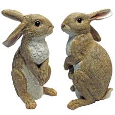 Find many great new & used options and get the best deals for two rabbit garden statue ornament 38 cm at the best online prices at ebay! Design Toscano 2 Piece Hopper The Bunny Standing Garden Rabbit Statue Set Reviews Wayfair