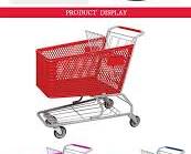 Image of Futuristic shopping cart with baby products
