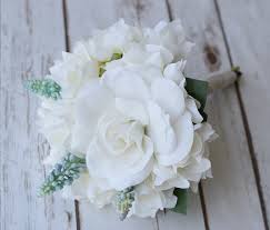 See more ideas about gardenia wedding, gardenia, wedding. Silk Gardenia Peonies And Roses Wedding Flower Bouquet Silk Wedding Flowers