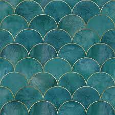 Turquoise Mermaid Wallpaper Self Adhesive Wallpaper Wall Etsy In 2021 Mermaid Wallpapers Teal Wallpaper Modern Wallpaper Designs