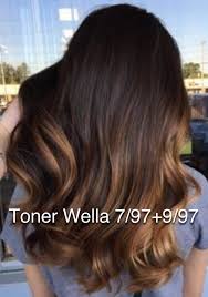 brunette toner brown wella color formula balayage in 2019