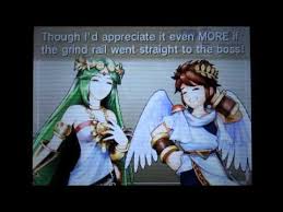 Make A Grind Rail That Leads To The Bosses Please Kid Icarus Uprising Kid Icarus Kid Icarus Uprising Kids