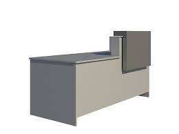 Reception desk blender + obj 3ds fbx: Adobe Challenge Designer Schwag 3d Model Reception Desk